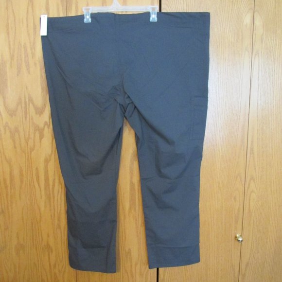 SCRUBSTAR WOMENS SZ 2 X DRAWSTRING PANTS PEWTER STRETCH GRAY MEDICAL DOCTOR NWT - Picture 10 of 13